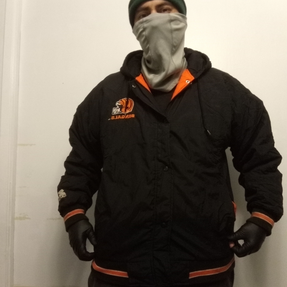 STARTER Black and Orange Men's Jacket